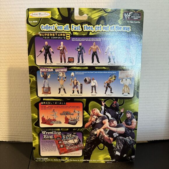 VTG 1999 WWF WWE Road Dogg Jesse James Camo Carnage Jakks Wrestling Figure MOC - Picture 3 of 7